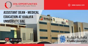 Assistant Dean - Medical Education at Khalifa University, UAE