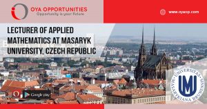 Lecturer of Applied Mathematics at Masaryk University, Czech Republic