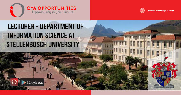 Lecturer - Department of Information Science at Stellenbosch University, South Africa