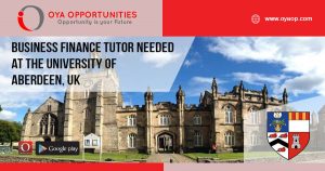 Business Finance Tutor needed at the University of Aberdeen, UK