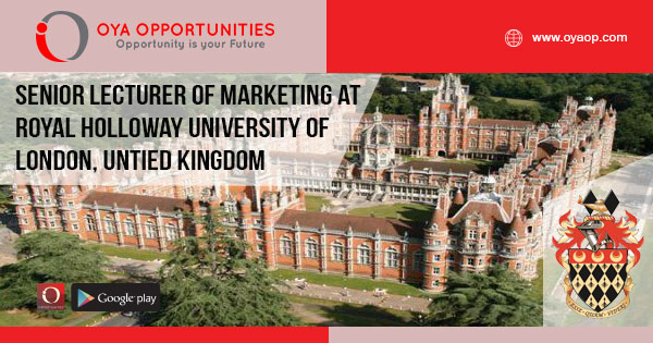 Senior Lecturer of Marketing at Royal Holloway University of London