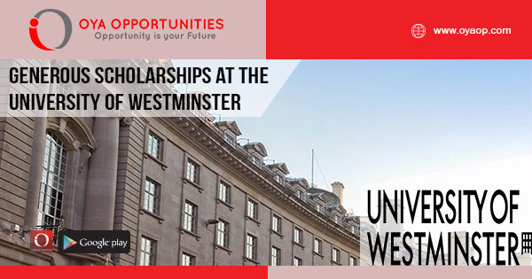 Generous Scholarships at the University of Westminster