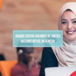 Editor Vacancy at United Nations Office in Geneva