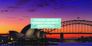 International Conference on Environmental Science and Development in Australia