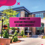 Vacancy for Assistant Professor at St. John's University