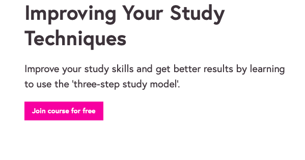 Improving Your Study Techniques (Free Online Courses)