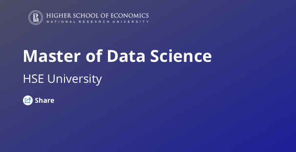 Study Master of Data Science at HSE University