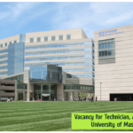 Vacancy for Technician, Animal Care at the University of Massachusetts