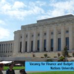 Vacancy for Finance and Budget Officer at United Nations University