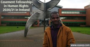 Casement Fellowship in Human Rights 2020/21 in Ireland