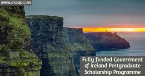 Fully funded Government of Ireland Scholarships
