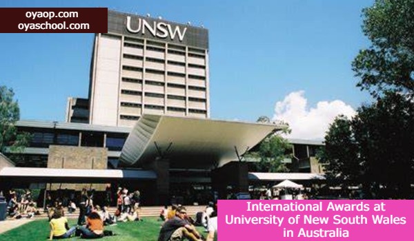 International Awards at University of New South Wales in Australia