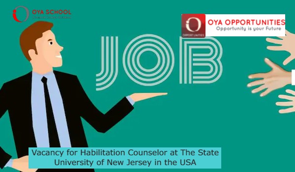 Vacancy for Habilitation Counselor at The State University of New Jersey in the USA