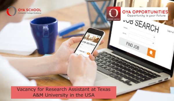 Vacancy for Research Assistant at Texas A&M University in the USA