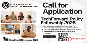 TechForward Policy Fellowship 2025 for Africans