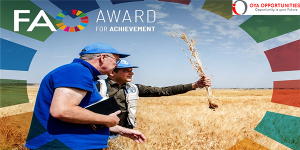 United Nations FAO Award for Achievement 2025 ($10,000 prize)