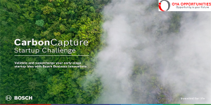 Bosch CarbonCapture Startup Challenge 2025 (up to 15,000 EUR)