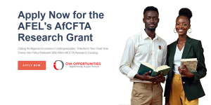 AfCFTA Research Grant 2025 for Nigerian Economics Undergraduates (up to N2,000,000)