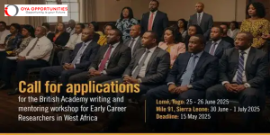 British Academy Writing & Mentoring Workshop for Early Career Researchers in West Africa 2025