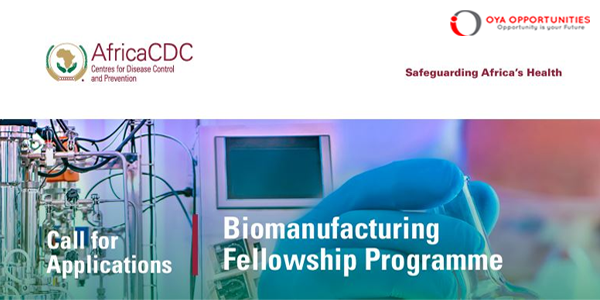 AfricaCDC Biomanufacturing Fellowship Programme 2025 (Funded)