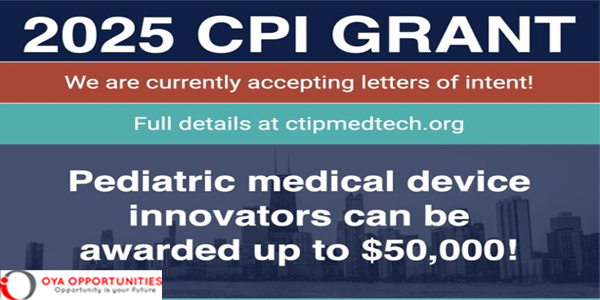 CTIP Catalyzing Pediatric Innovation Grant 2025 (Up to $50,000)