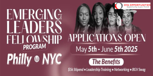 BGV Emerging Leaders Fellowship – NYC & Philly 2025 ($5,000 stipend)