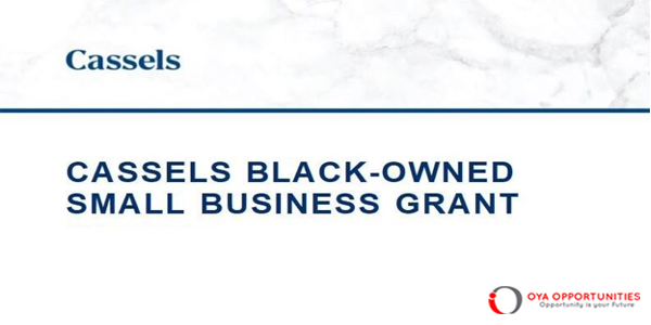 Cassels Black-Owned Small Business Grant for Canadian Businesses 2025 (up to $100,000)