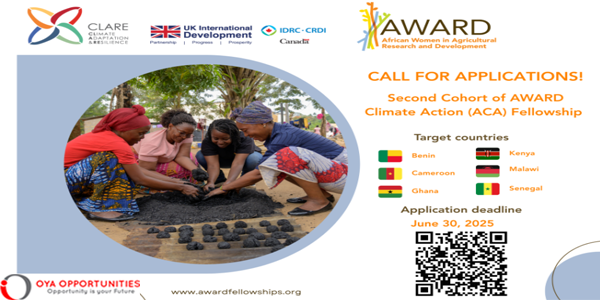 AWARD Climate Action (ACA) Fellowship 2025
