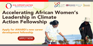 Award Climate Action (ACA) Fellowship 2025 for Promising African Women