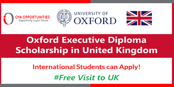 Oxford Executive Diploma Scholarship for Women 2025-26 in UK