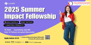 curaJOY Summer Impact Fellowship 2025 ($1,250 stipend)