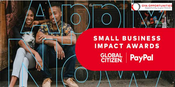 Global Citizen x PayPal Small Business Impact Awards 2025 ($25,000 cash prize)