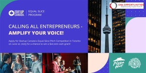 Startup Canada Equal Slice Pitch Competitions 2025