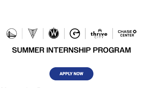 Golden State Warriors Summer Internship Program 2026 | Paid NBA Internship Opportunity