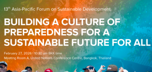 13th Asia-Pacific Forum for Sustainable Development (APFSD) in Bangkok