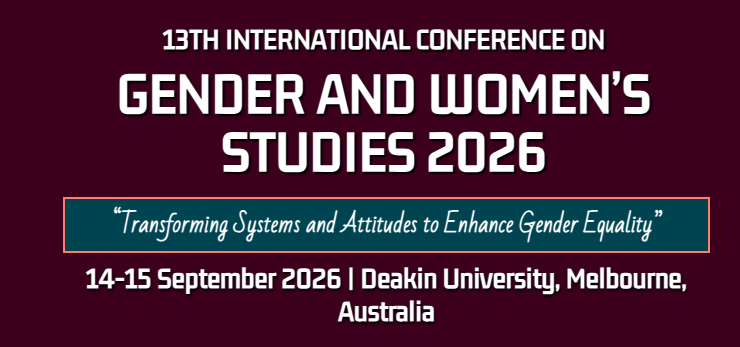 13th International Conference on Gender and Women’s Studies 2026 in Melbourne
