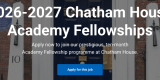 Chatham House Academy Fellowships 2026–2027: Fully Funded Leadership Program in the UK